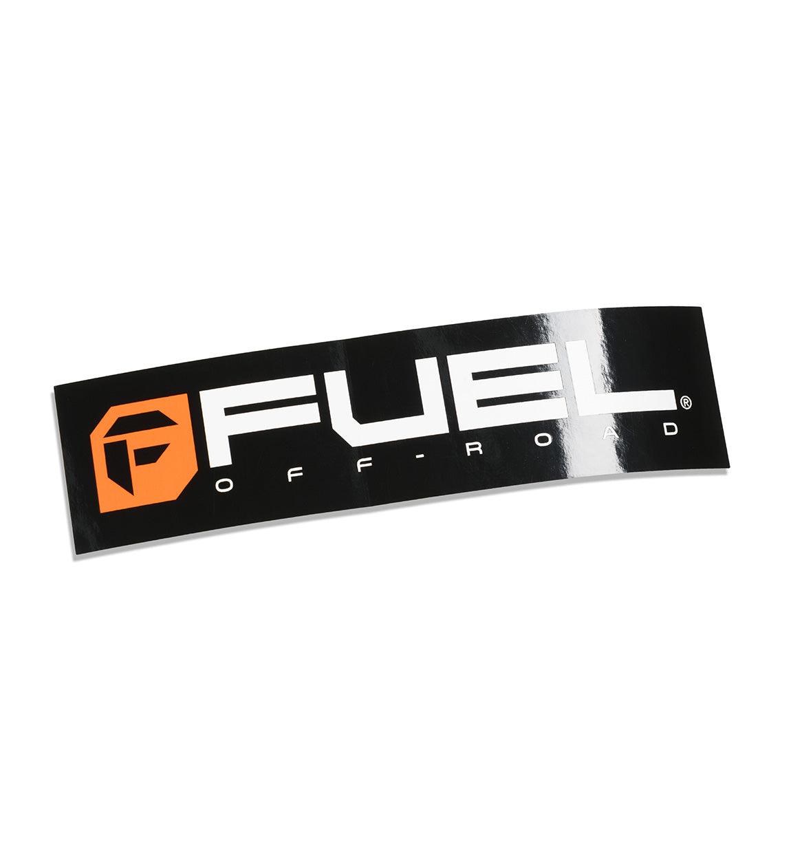 Fuel Rectangle Sticker (6") featuring bold graphic design with vibrant colors and a sleek shape, ideal for personalizing items or showcasing brand identity.