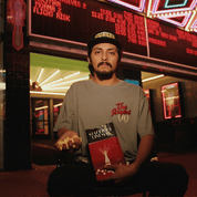 Hoonigan MAYHEM ROAD Short Sleeve Tee featuring a bold graphic design on a black background.