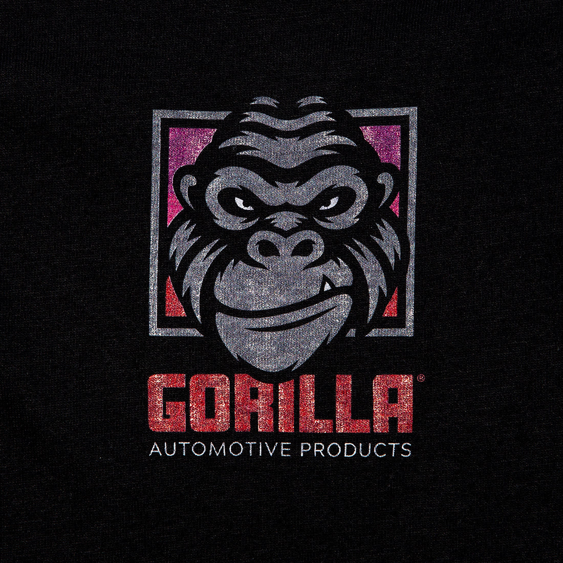 Women's black Gorilla Automotive tank top with a fitted design and logo detail.