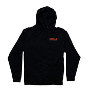 Gorilla Automotive hoodie featuring a bold logo on the front, designed for comfort and durability.