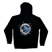 Gorilla Worlds Strongest pullover hoodie in black with a bold graphic logo on the front.