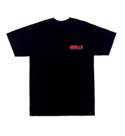 Gorilla Automotive logo short sleeve black t-shirt featuring a bold graphic design.