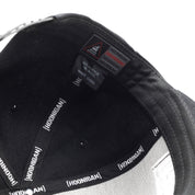 Hoonigan CENSOR BAR Snapback Hat with black fabric, featuring a bold logo and adjustable closure.