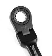 Hoonigan FOUND IT Keychain featuring a sleek black ratchet design for automotive enthusiasts.
