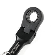 Hoonigan FOUND IT Keychain featuring a sleek black ratchet wrench design for automotive enthusiasts.