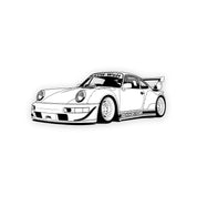 Hoonigan x RWB HQ Sticker (6.11")