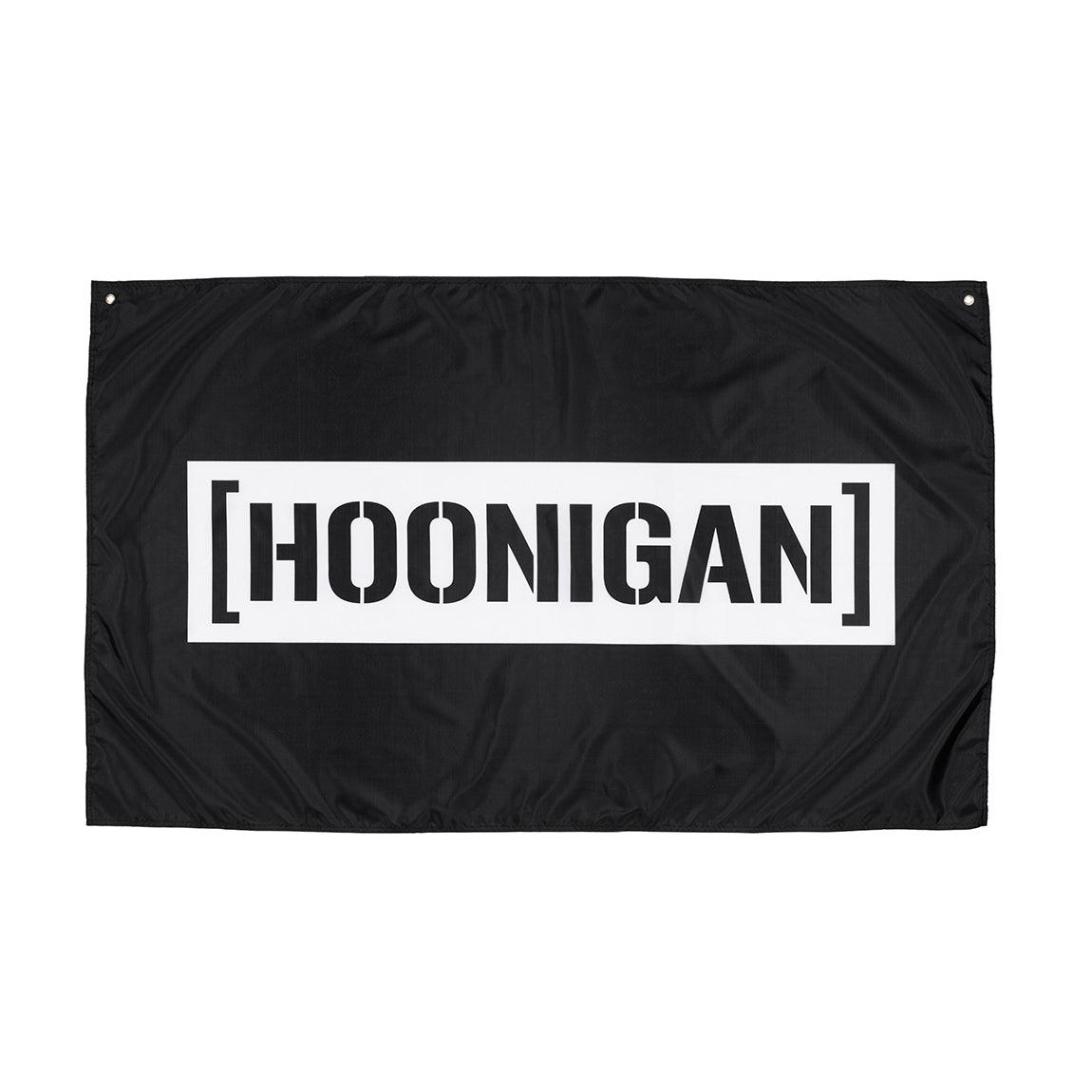 Hoonigan CENSOR BAR flag featuring a bold black design with white lettering on a rectangular shape.