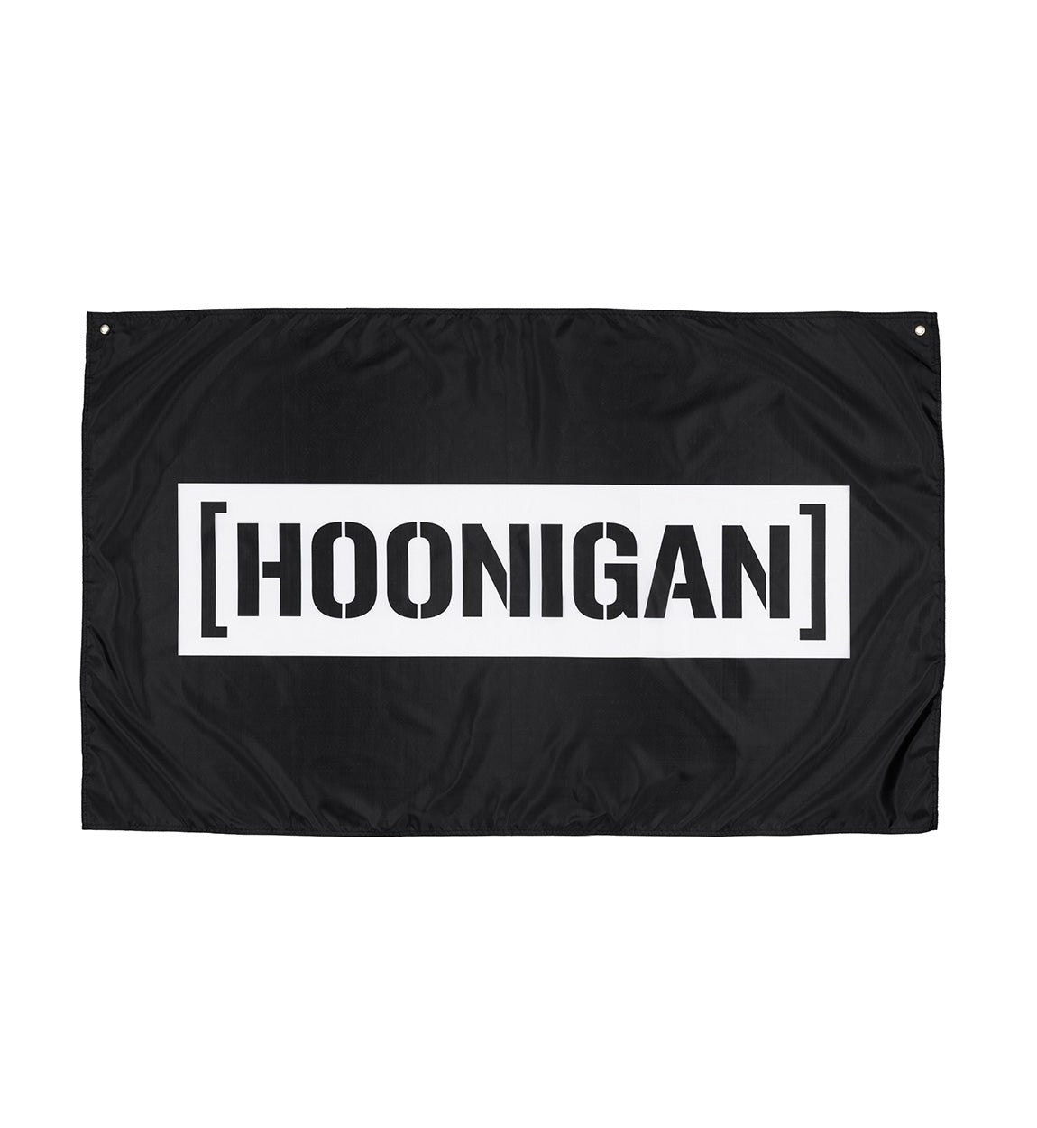 Hoonigan CENSOR BAR flag featuring a bold black design with white lettering on a rectangular shape.