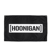 Hoonigan CENSOR BAR flag featuring a bold black design with white lettering on a rectangular shape.