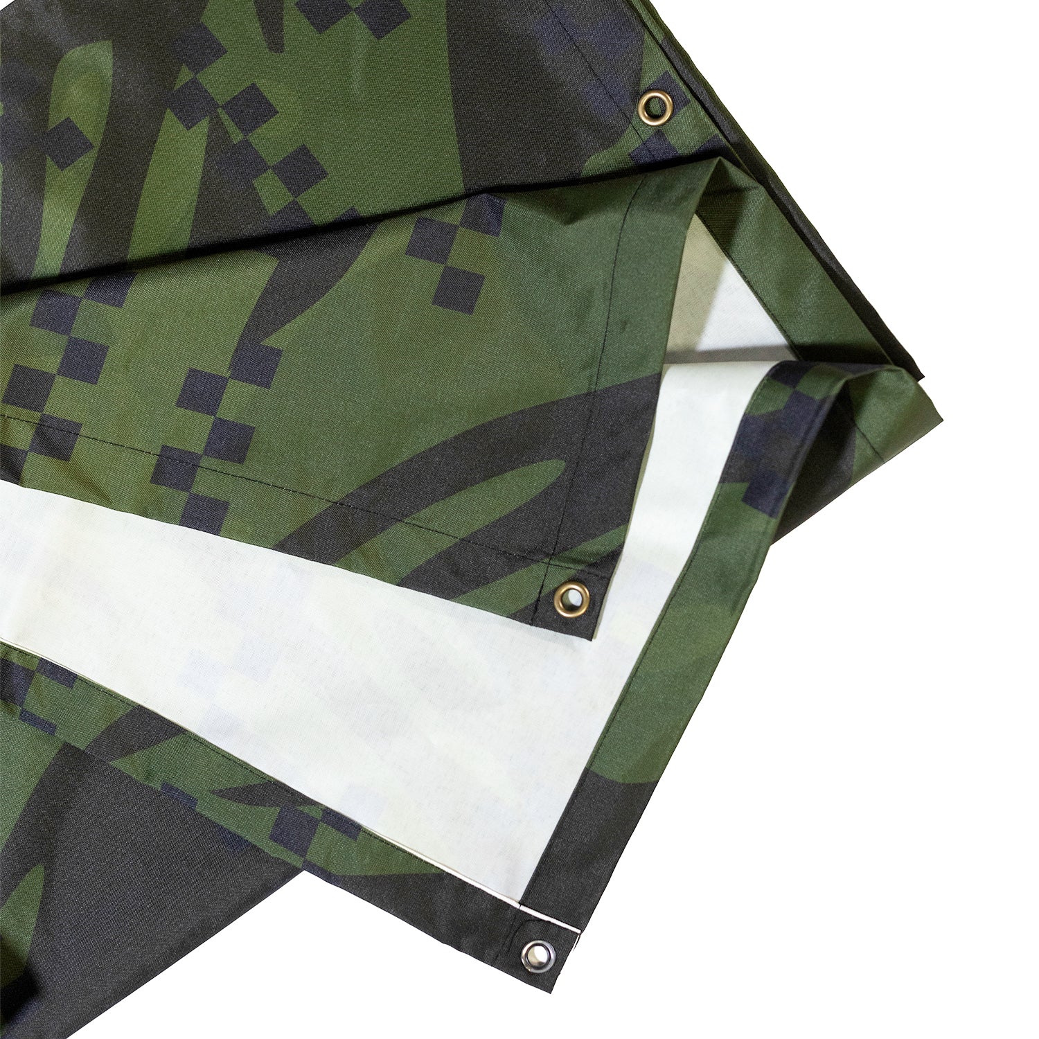 Hoonigan DISTRUPTIVE Nylon Tarp in black and green, featuring a striking logo and durable design for outdoor use.