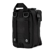 Black Hoonigan OH SH*T Safety Kit bag with multiple compartments, zippers, and sturdy handle for automotive safety gear.