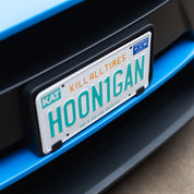 Hoonigan OG Florida license plate with vibrant design featuring the Hoonigan logo and bold colors.