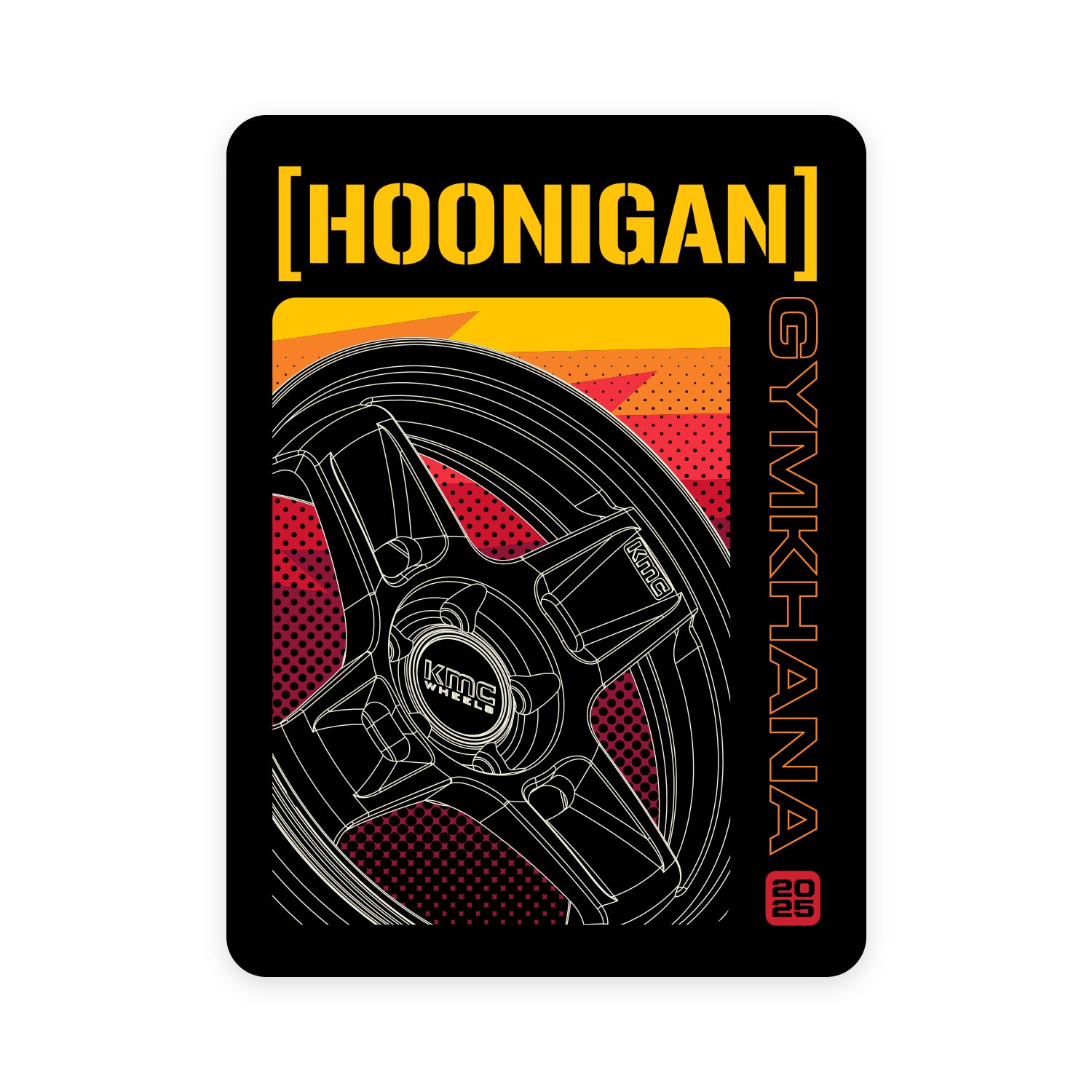 Hoonigan Gymkhana Aussie Shred HKR Sticker | 4