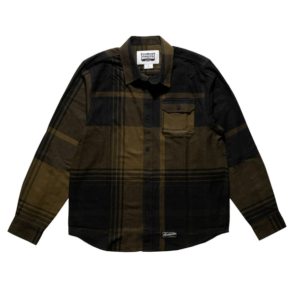 Hoonigan H Lathe Flannel Long Sleeve Shirt | 100% Cotton