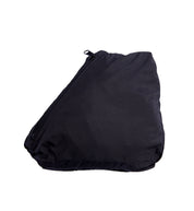 Hoonigan STANDARD ISSUE Windbreaker Jacket in black and white, featuring a lightweight design and packed for easy storage.