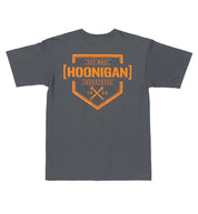 Hoonigan BRACKET X LOGO Short Sleeve Tee in black featuring a bold logo graphic on the front.