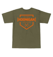 Black Hoonigan BRACKET X LOGO Short Sleeve Tee with bold white logo on the front.