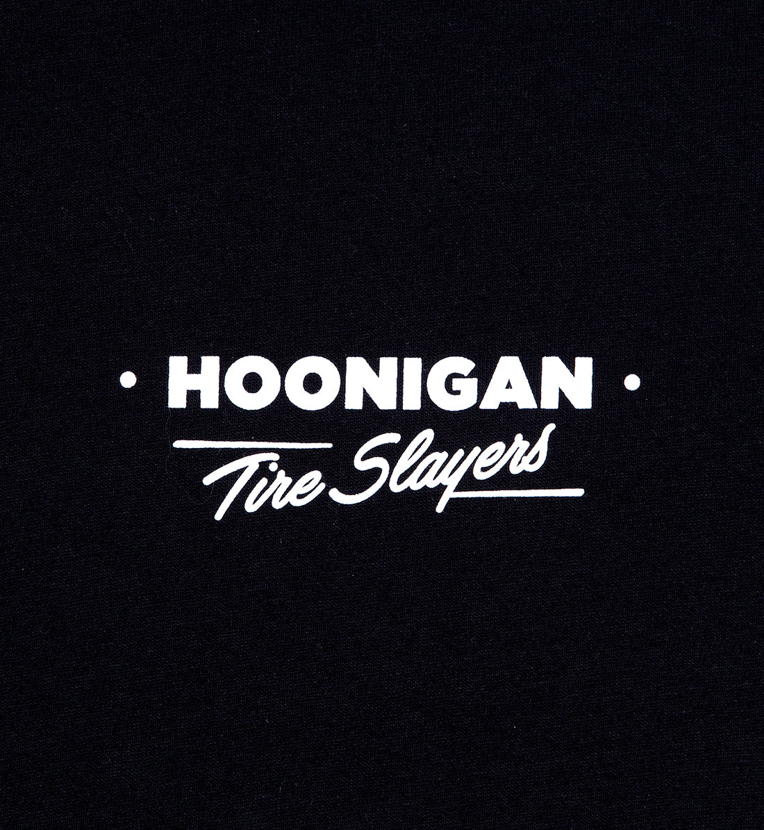 Black Hoonigan CHEATER SLICKS short sleeve t-shirt featuring a front graphic design.