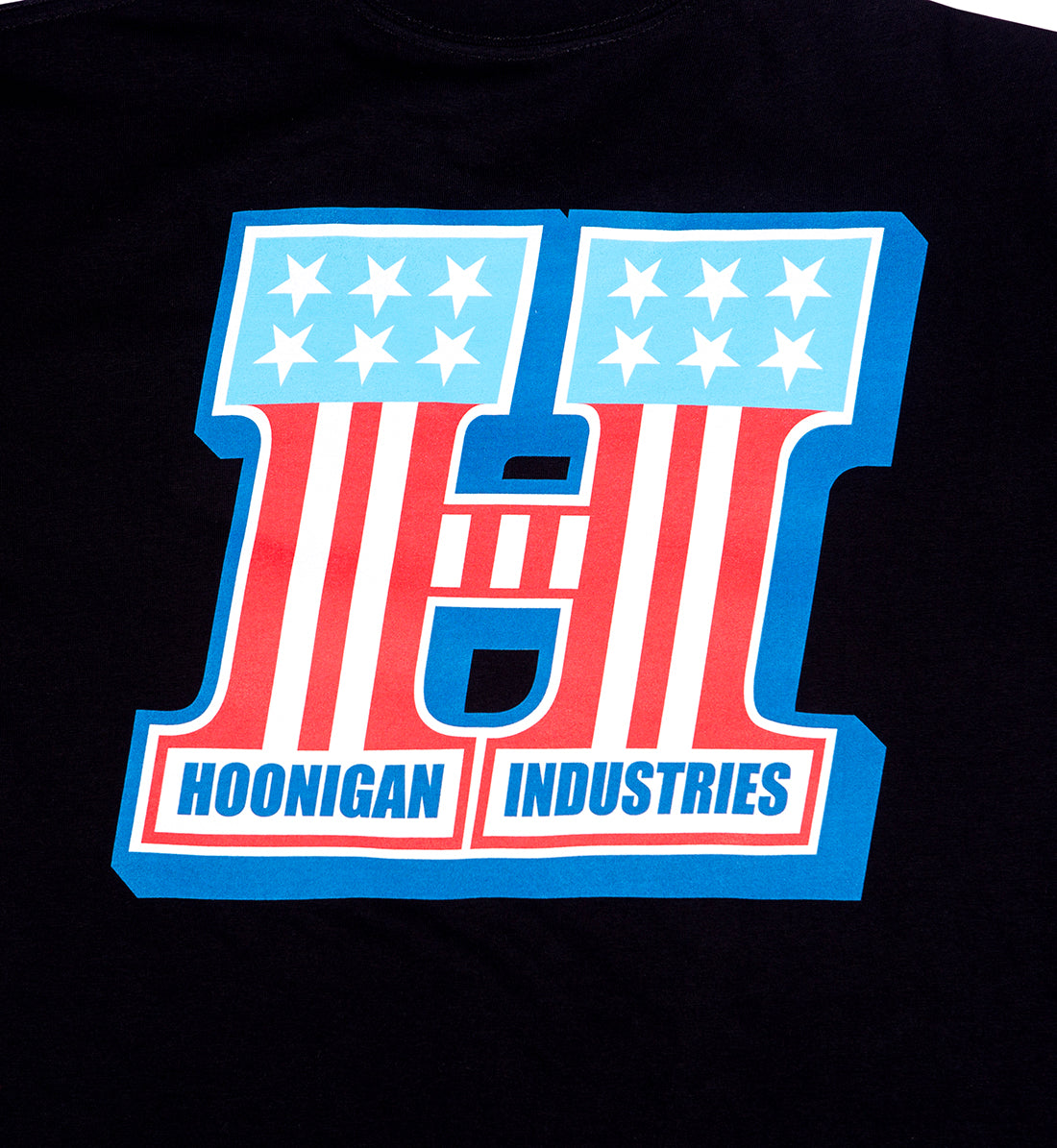 Hoonigan HARDTAIL Short Sleeve Tee in black, featuring a back detail design.