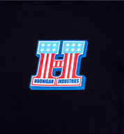 Black Hoonigan HARDTAIL short sleeve tee featuring a front graphic design.