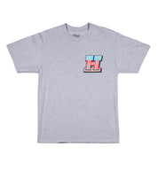 Hoonigan HARDTAIL Short Sleeve Tee in heather gray, featuring a bold front graphic.