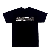 Hoonigan STARS & STRIPES CENSOR BAR Short Sleeve Tee in black with bold graphic design featuring stars and stripes on the front.