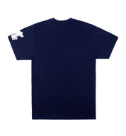 Hoonigan UNATHLETIC navy short sleeve tee with back logo design.