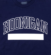 Hoonigan UNATHLETIC Navy Short Sleeve Tee featuring bold graphic design on the front.