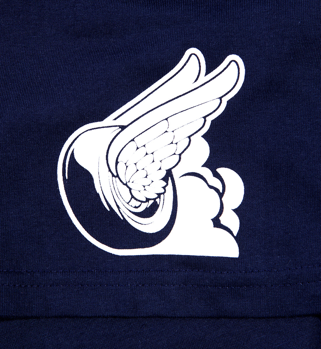 Hoonigan UNATHLETIC short sleeve tee in navy featuring logo detail on the sleeve.