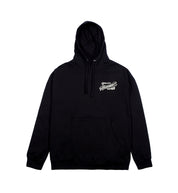 Hoonigan BACKDATE Pullover Hoodie in black featuring a front graphic logo.