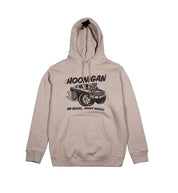 Hoonigan RIDONKULOUS pullover hoodie featuring a bold graphic design, front kangaroo pocket, and drawstring hood, designed for streetwear enthusiasts.