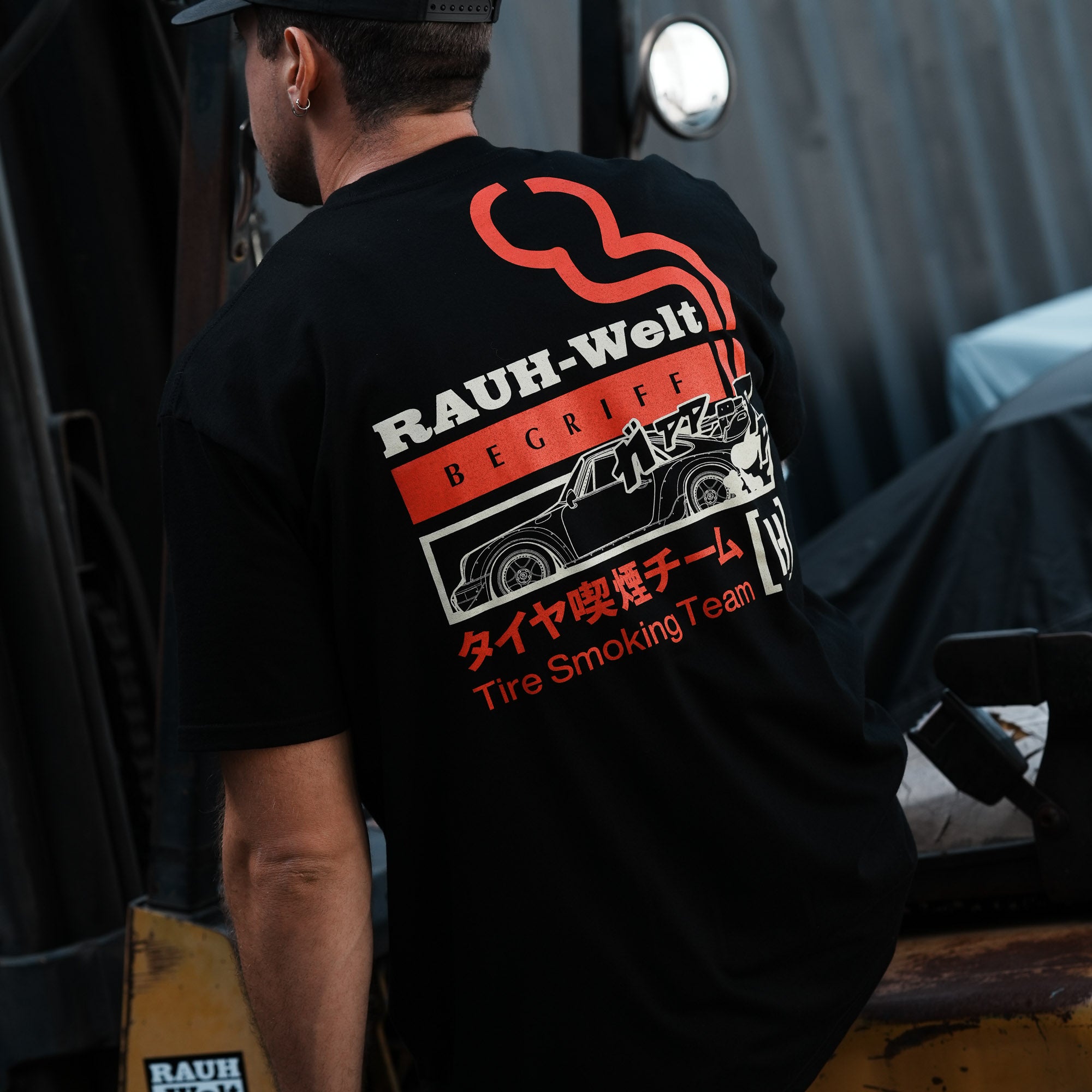 Hoonigan x RWB TIRE SMOKING Short Sleeve T-Shirt