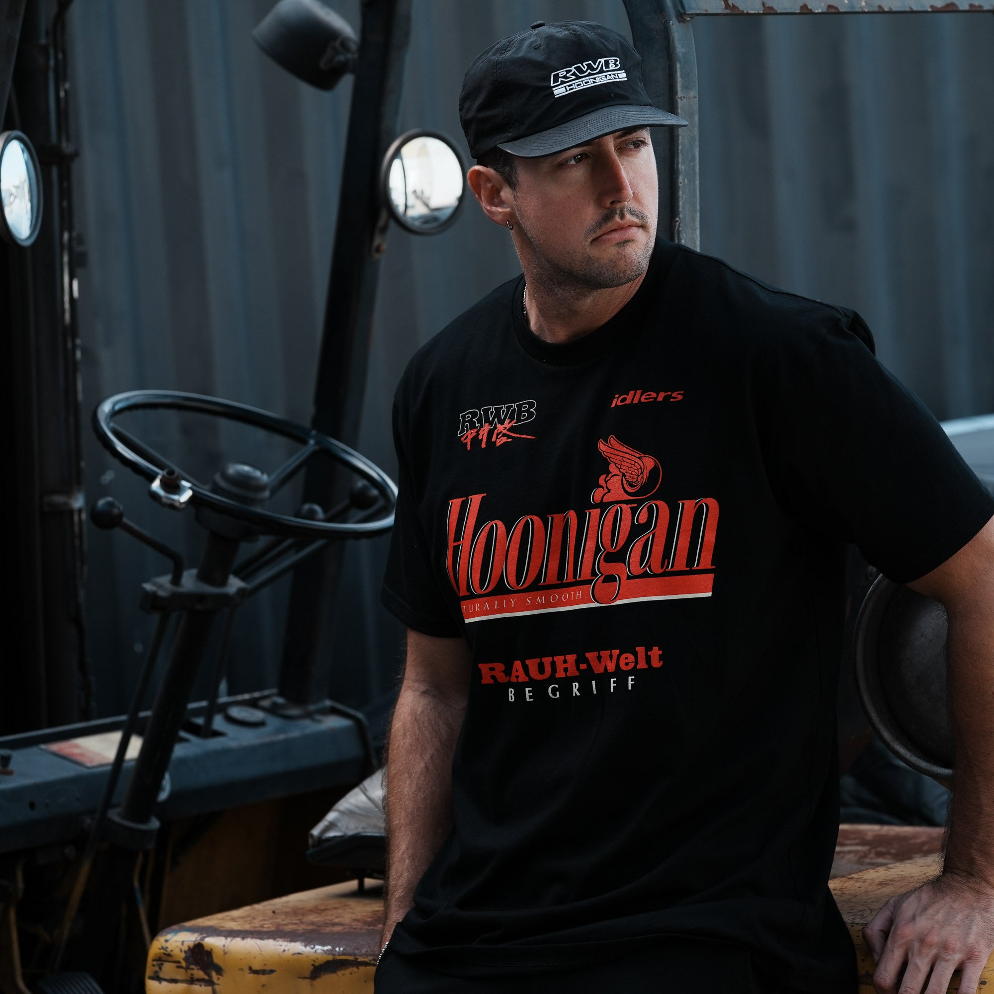 Hoonigan x RWB TIRE SMOKING Short Sleeve T-Shirt