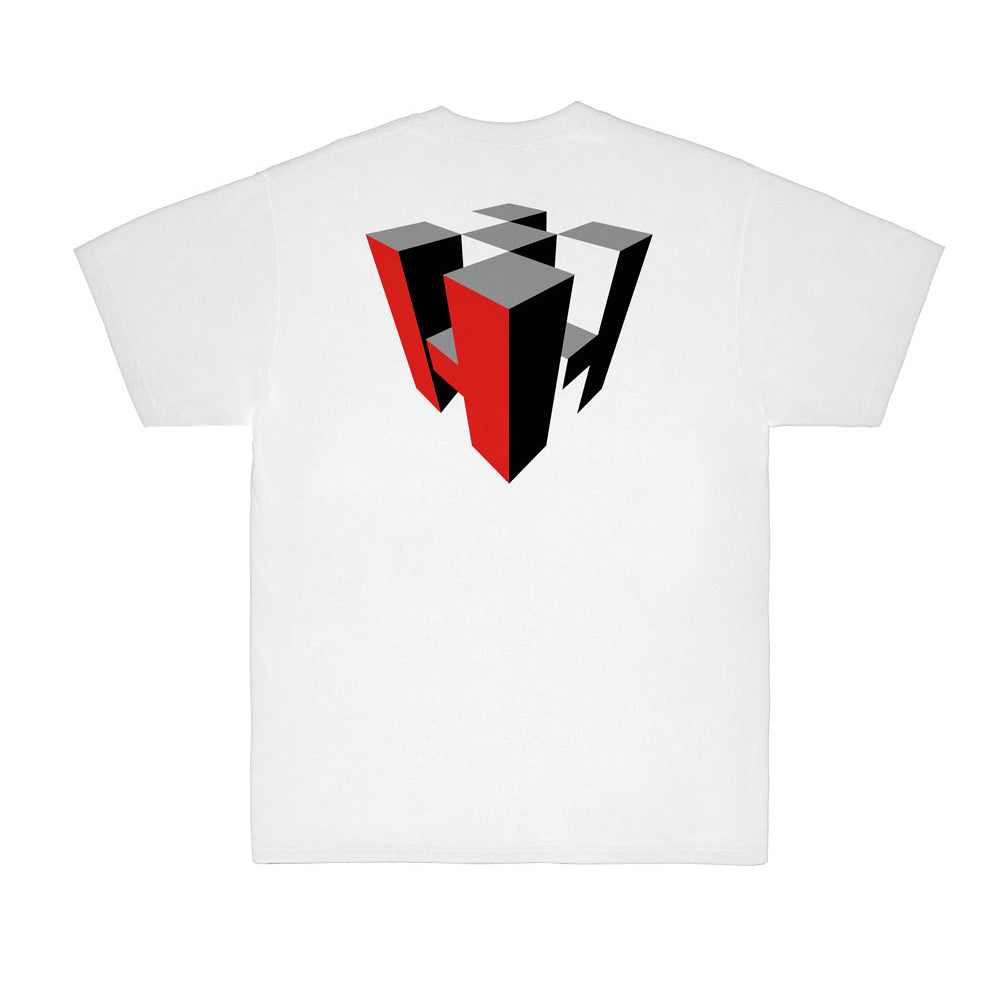 Hoonigan BIG BLOCK Short Sleeve Tee in black with white graphic logo on chest.