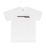Black Hoonigan BIG BLOCK Short Sleeve Tee featuring bold white logo on the front.