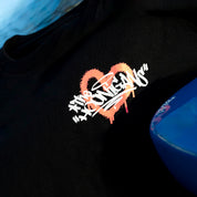 Hoonigan FIND OUT Short Sleeve Tee featuring bold graphic design on a black background.