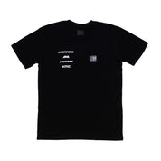 Hoonigan Motorsports short sleeve tee featuring bold graphic logo on the front, black color, and comfortable fit.