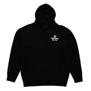 Hoonigan STENCIL Pullover Hoodie in black, featuring a bold white logo graphic on the front.