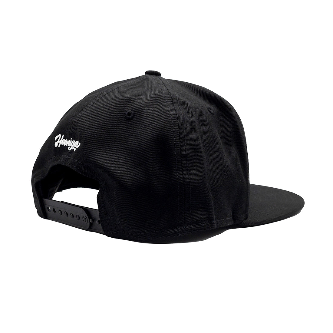 Hoonigan NATIONAL SMASHTIME Snapback Hat featuring a black front panel, embroidered logo, and adjustable snapback closure.