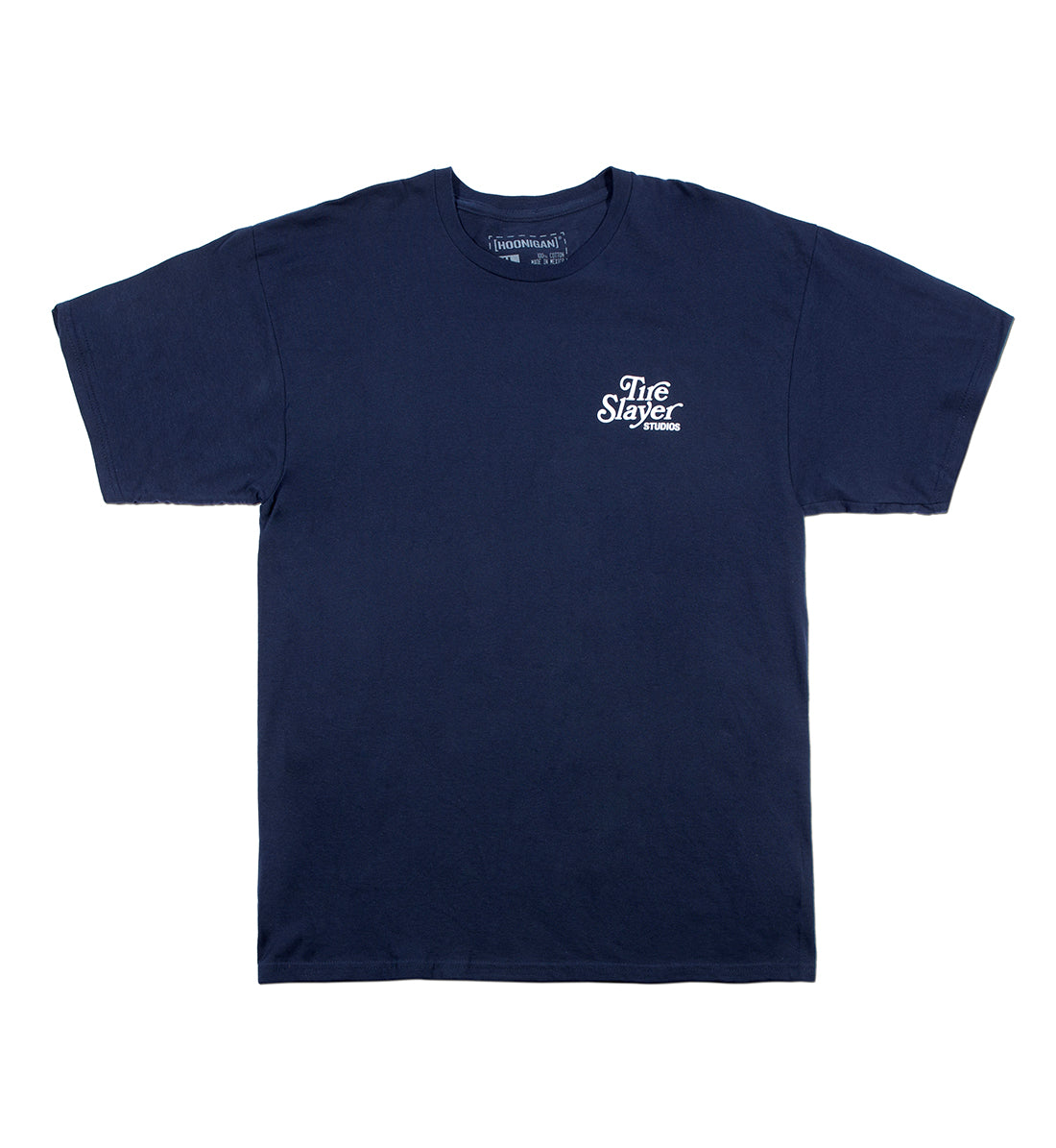 Hoonigan STORE short sleeve tee featuring a bold graphic design on the front.