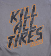 Hoonigan GYMKHANA7 KILL ALL TIRES pullover hoodie, featuring a graphic design on the back and a stylish black fabric.