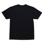 Black Hoonigan 632 short sleeve tee featuring a bold logo graphic on the back.