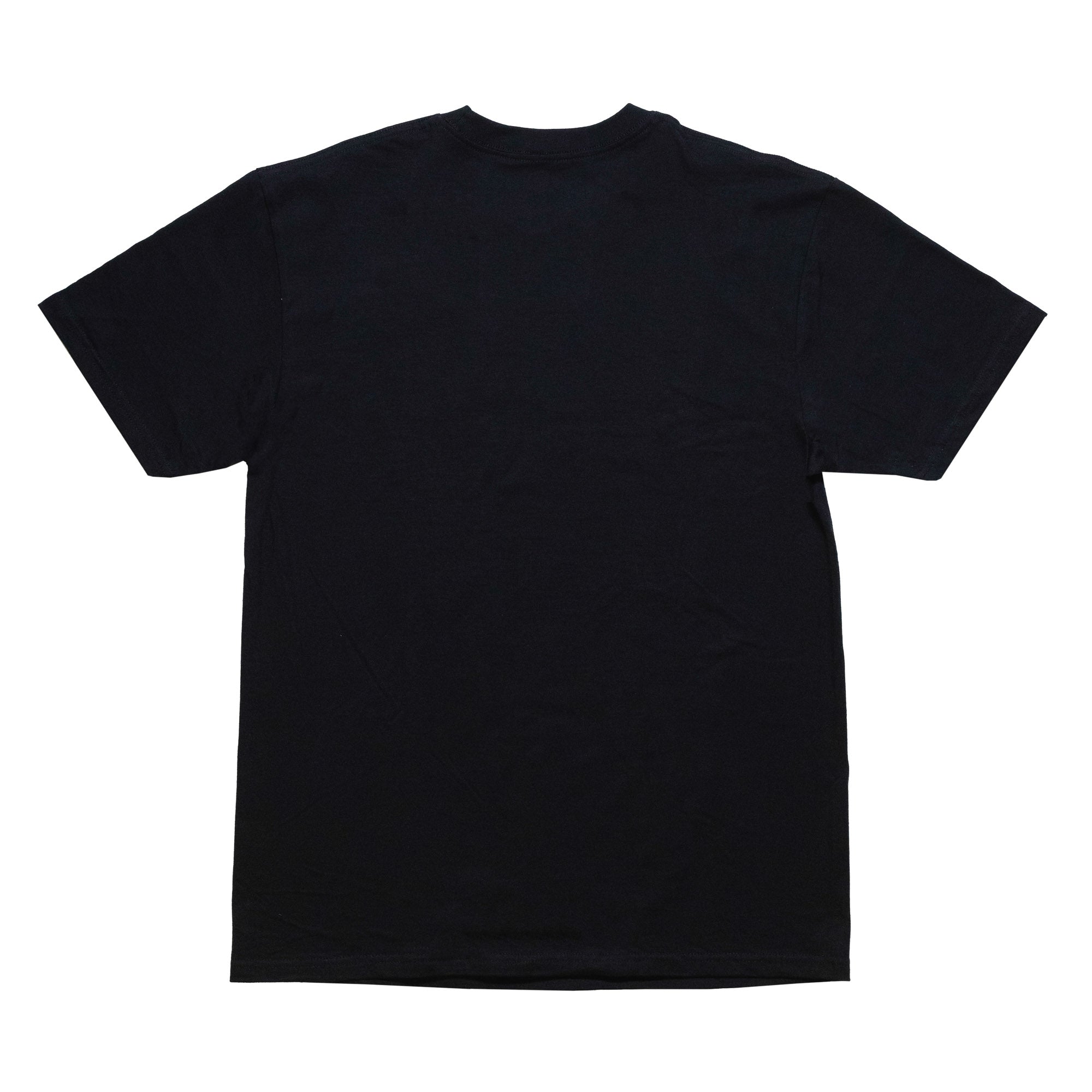 Black Hoonigan 632 short sleeve tee featuring a bold logo graphic on the back.