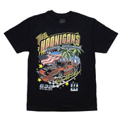 Hoonigan 632 Short Sleeve Tee in black, featuring a bold graphic design on the front.