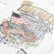 Hoonigan 632 Short Sleeve Tee in white featuring bold graphic design and classic fit.