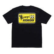 Hoonigan x Mooneyes "GO WITH HOON" short sleeve tee featuring vibrant graphics and a classic fit in black.