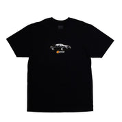 Hoonigan HNX Short Sleeve Tee in black featuring a bold graphic design on the front.