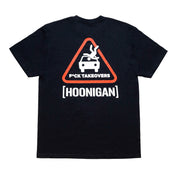 Gray Hoonigan HOON RESPONSIBLY short sleeve tee with a bold graphic logo on the front.