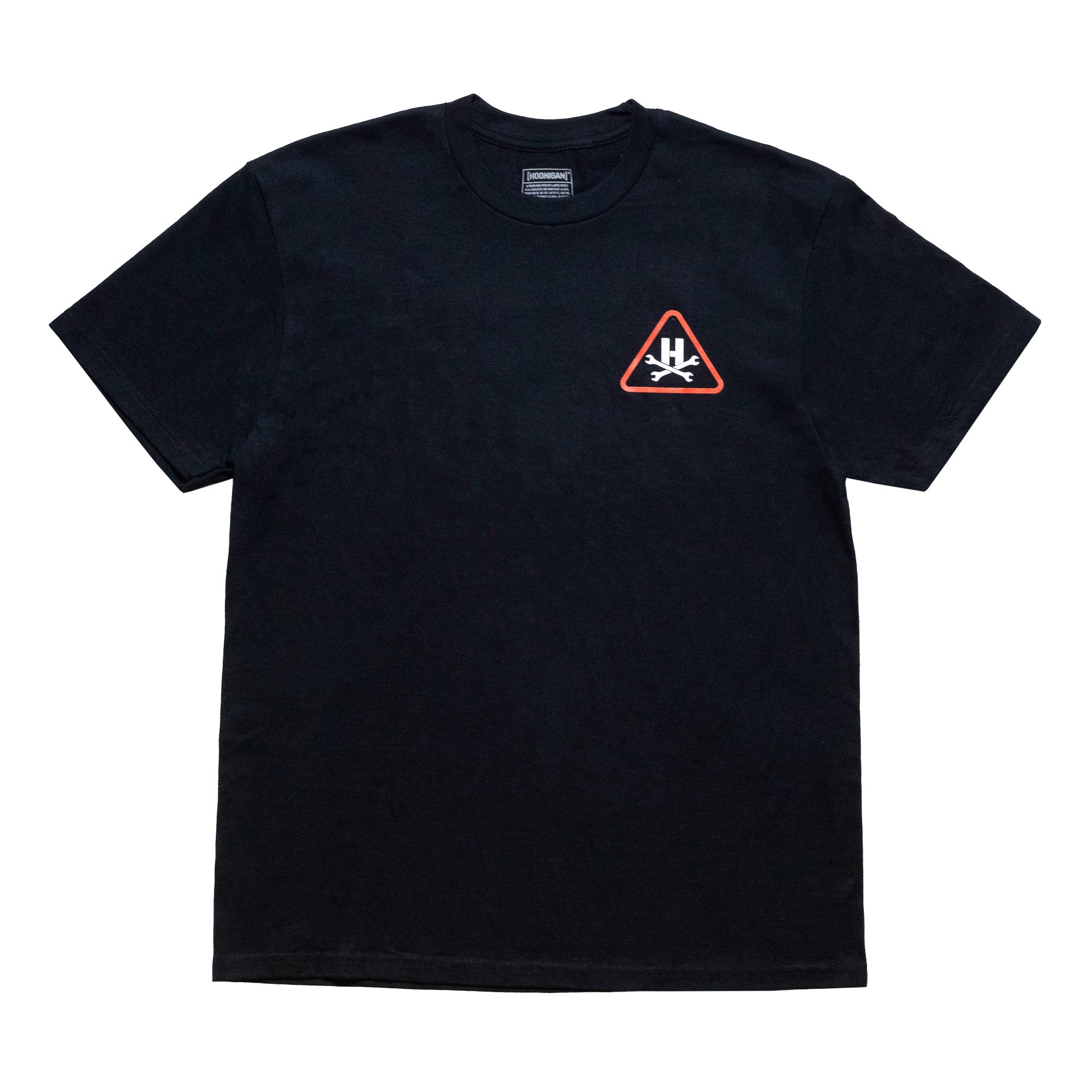 Hoonigan HOON RESPONSIBLY short sleeve gray tee with black text design.