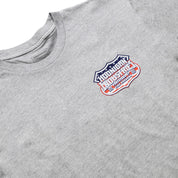 Black Hoonigan INTERSTATE Summer Short Sleeve Tee featuring a bold graphic logo on the front.